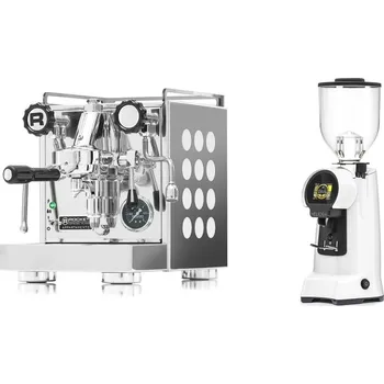 Kávovar Rocket Espresso Appartamento, white + Eureka Helios 65, white