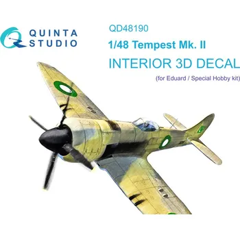 Plastikový model Quinta studio 1/48 Tempest Mk.II 3D-Print&col. Interior (EDU)