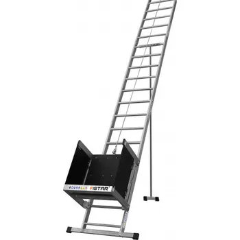 FISTAR Žebříkový výtah s košem na střešní krytinu 12 m