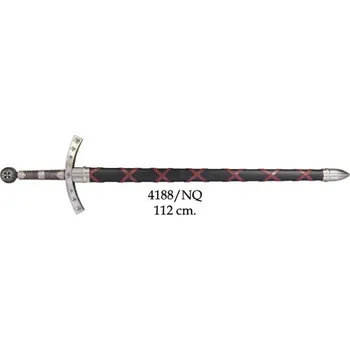 Replika zbraně Denix | Meč Hugo de Paynse, nikl