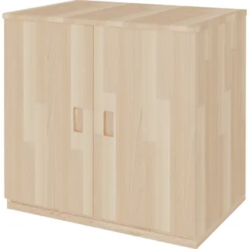 Knihovna DOMESTAV s.r.o. Skříň 2-dvířková BUK CINK Materiál: Buk cink, Povrchová úprava: Přírodní provedení