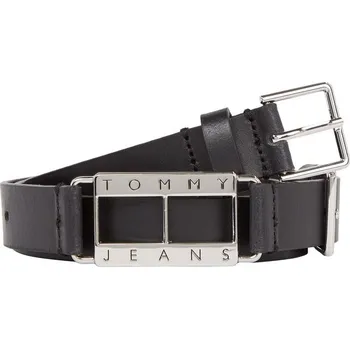 Opasek TOMMY HILFIGER DÁMSKÝ PÁSEK TJW HERITAGE LOCK LTHR BELT 2.5 BLACK AW0AW11865 BDS Velikost: 80