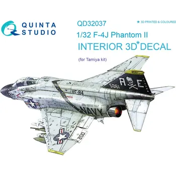 Plastikový model Quinta studio 1/32 F-4J 3D-Print&col.Interior (TAM)