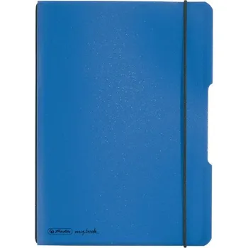 Blok Herlitz sešit flex A5 40 listů čtverečkovaný PP modrý