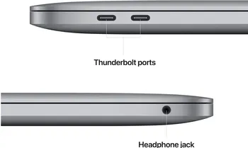 konektory Apple MacBook Pro 13" M2 2022