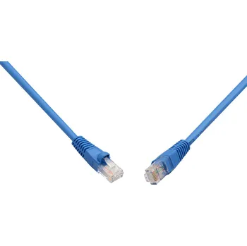 Síťový kabel Patch kabel SOLARIX C6-114BU-0,5MB, CAT6, UTP, PVC, snag-proof, 0,5m, modrý