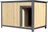 Zateplená psí bouda pozinkovaná/dřevěná, 120 x 80 x 80 cm