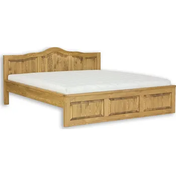 Postel LK703-90 cm dřevěná rustikální postel z přírodní borovice Drewmax (Povrch přírodní vosk!)