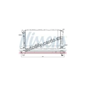 Motor automobilu Chladič motoru NISSENS 62057A