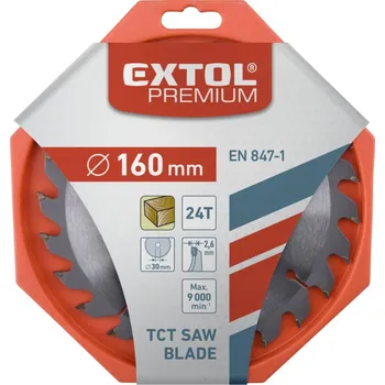 Pilový kotouč kotouč pilový s SK plátky, O 160x2,6x30mm, 24T