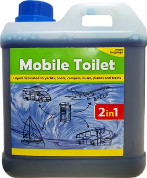 Čisticí prostředek na WC AgaChem Chemie pro mobilní a suché toalety 2v1 2 l