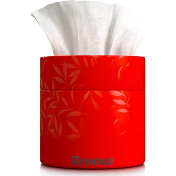 Papírový kapesník RENOVA Papírové kapesníky 3vrstvé v červeném boxu, 40 ks