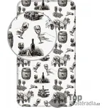 Bavlněné prostěradlo 90x200 Víno