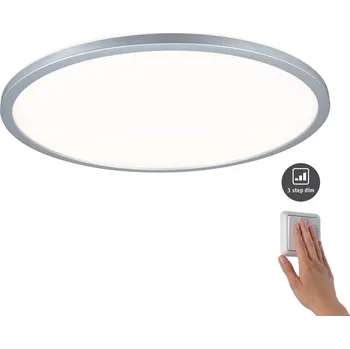 Paulmann 70992 Atria Shine, matně chromové stropní svítidlo s korónou, 22W LED 3000K tříkrokové stmívání, průměr 42cm