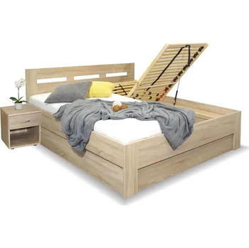 Postel Bezvapostele Pegas 180 x 200 cm dub sonoma