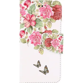 Pouzdro na mobilní telefon Pouzdro iPhone SE 2022 knížkové Něžné květy (kryt neboli obal na iPhone SE 2022)