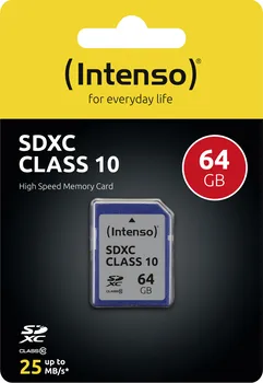 Paměťová karta Intenso SDXC Card 64 GB Class 10 (3411490)