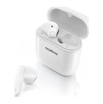 Sluchátka Niceboy HIVE Beans bílá, sluchátka - BEANS-WH