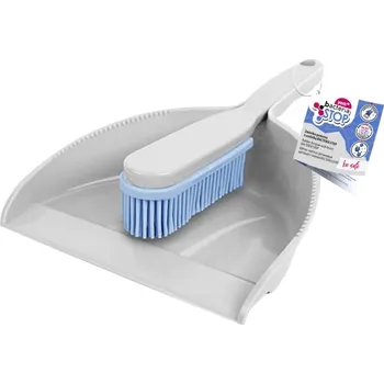 York Bacteria Stop lopatka + smetáček gumový šedá