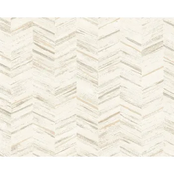 Tapeta Vliesová 3D tapeta etno, grafická krémová, bílá 383096 / Tapety na zeď 38309-6 Geo Effect (0,53 x 10,05 m) A.S.Création