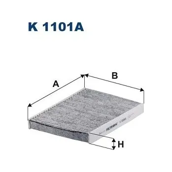 Klimatizace automobilu Filtr, vzduch v interiéru FILTRON K 1101A