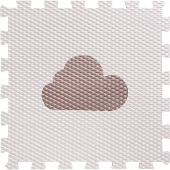 VYLEN s.r.o. Minideckfloor s mráčkem Krémový s hnědým mráčkem