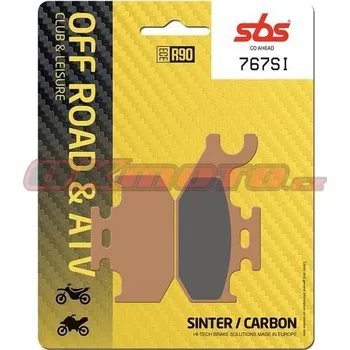 Brzdová destička Zadní brzdové destičky SBS 767SI - Bombardier Traxter Max Left/Rear, 500ccm - 03>05