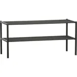 WOOOD Černý kovový botník Mahon 85x36