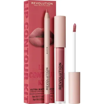Rtěnka Makeup Revolution Lip Contour Kit Queen sada na rty 2 ks