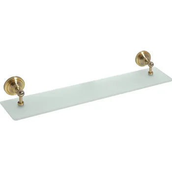 Koupelnový nábytek RETRO bronz: Polička skleněná