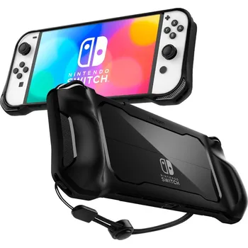 Obal na herní konzoli Spigen Rugged Armor ochranný kryt pro Nintendo Switch Oled Matte Black
