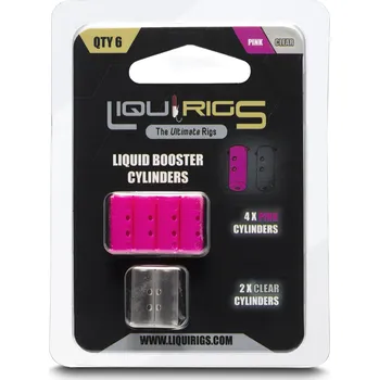 Liquirigs - Liquid Zig Booster kapsle, růžová a čirá 4+2ks