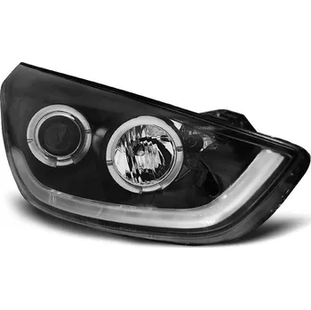Přední světlomet TUNING-TEC Přední světla Hyundai Tucson IX35 10-13 černá TUBE LIGHT