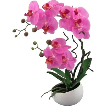 umělá květina Umělá Orchidej v květináči růžová, 42 cm 115812-80