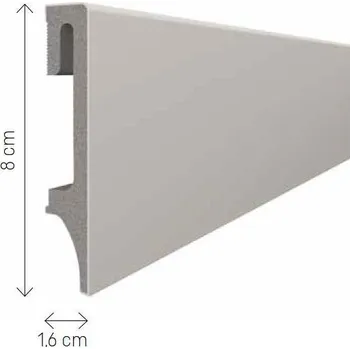 soklová lišta Podlahová lišta soklová VOX Espumo ESP203 - šedá 2,4 m