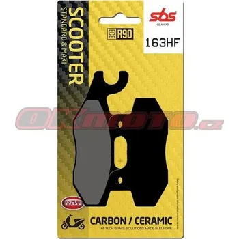 Brzdová destička Přední brzdové destičky SBS 163HF - Kymco Agility R10 / R12, 50ccm - 06>