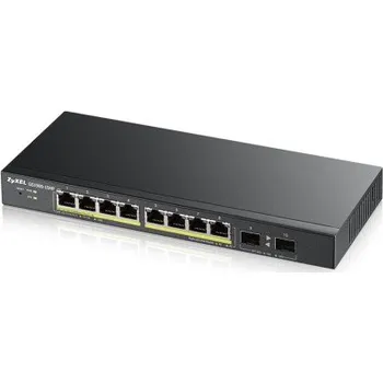 Síťový prvek ZYXEL 8xGb+2xSFP fanless POE switch GS1900-10HP v2