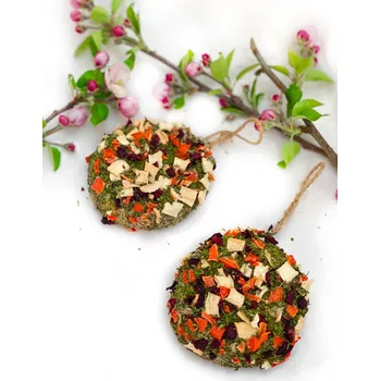 Krmivo pro hlodavce BioMiro zeleninové placičky pro králíky a hlodavce 2 ks