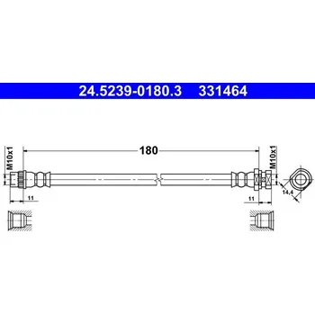 Brzdová hadice Brzdová hadice ATE 24.5239-0180.3