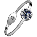 Ocelový náramek s krystaly Crystals from Swarovski BLUE PEPPER