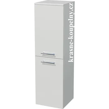 Koupelnový nábytek Intedoor střední skříň s košem na prádlo,2 dveře, UNI SS 122/35 2D K L/P Varianta: A4546 Oriental Black MAT + doprava zdarma + při platbě převodem sleva