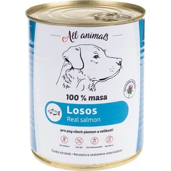 Chovatelství ALL ANIMALS DOG losos mletý 800 g