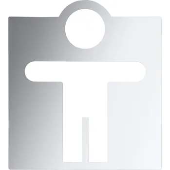 Odpadkový koš Ikona - WC pánské, lesk