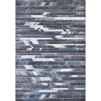 Koberec Festival Odolný kusový koberec Mykonos 125 Blue, geometrický vzor, 100% polypropylen Rozměry koberců: 80x150