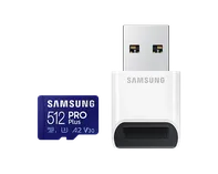 paměťová karta Samsung microSDXC 512 GB PRO Plus Class 10 U3 + USB (MB-MD512KB/WW)adaptér 