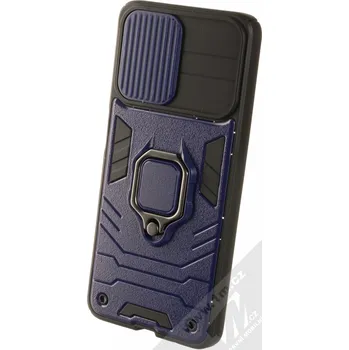 Pouzdro na mobilní telefon 1Mcz Lens Ring odolný ochranný kryt pro Samsung Galaxy A04s, Galaxy A13 5G tmavě modrá černá (navy blue black)