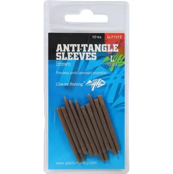 10ks - Převlek Proti Zamotání Giants Fishing Anti Tangle Sleeve Brown L