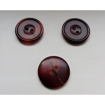 Knoflík Knoflík plastový hnědý 20mm (Knoflík plastový hnědý 20mm)