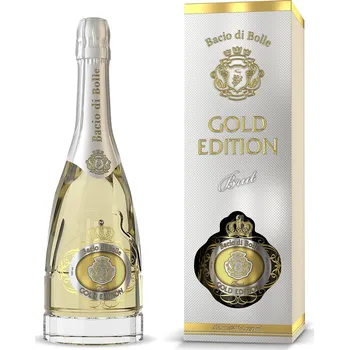Bacio Di Bolle Gold Edition - bílé šumivé suché víno obsahující malé částečky zlata 0,75l