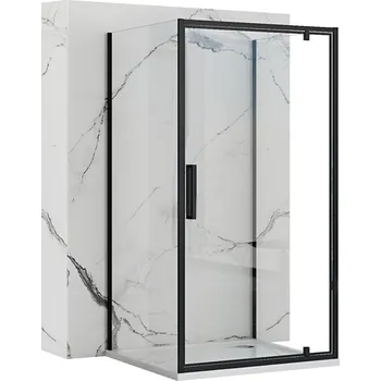 Nástěnný sprchový kout MAXMAX Rea RAPID swing 90x100x90 cm - černý